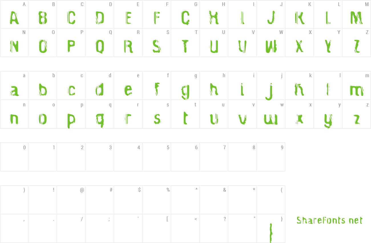 Caged Prisoner Font download free